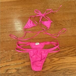 Vibrant Pink Bikini Set